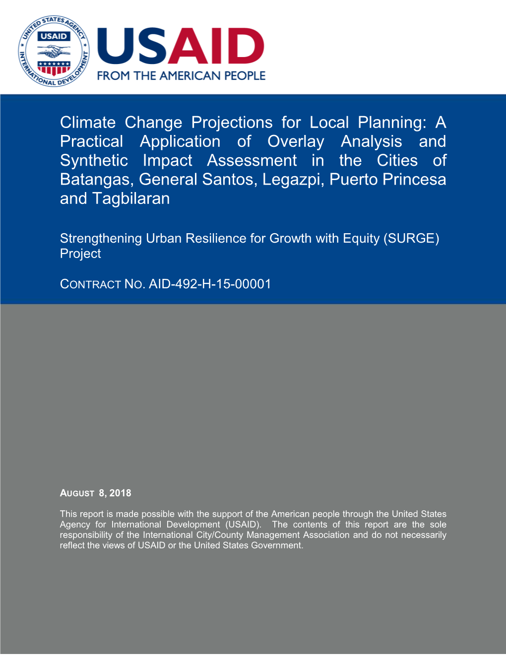 Climate Change Projections for Local Planning