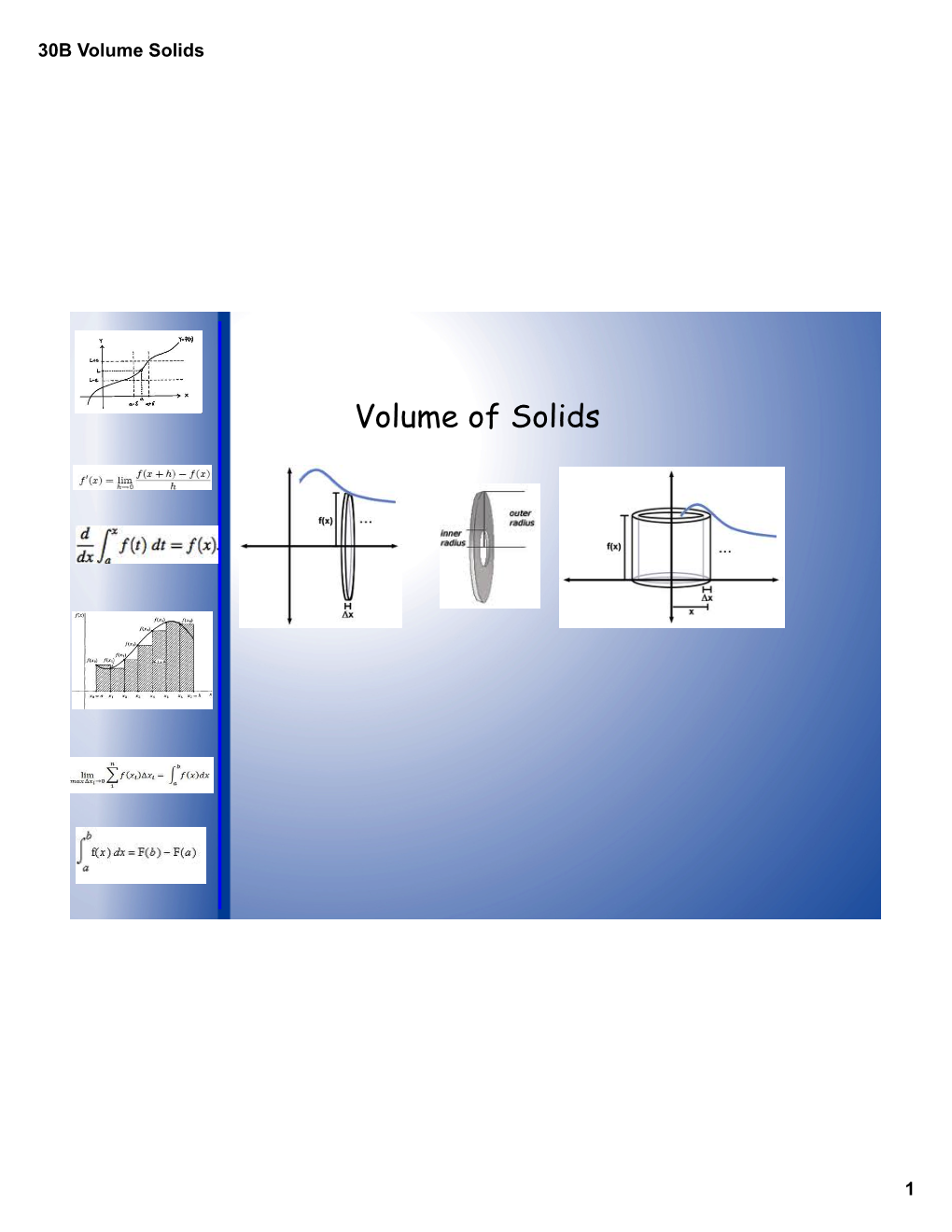 Volume of Solids