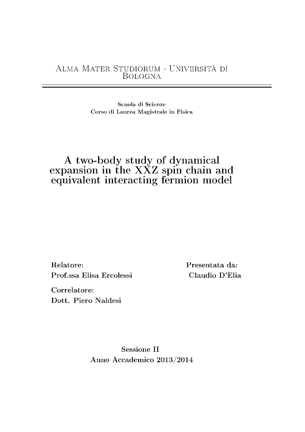 A Two-Body Study of Dynamical Expansion in the XXZ Spin Chain and Equivalent Interacting Fermion Model