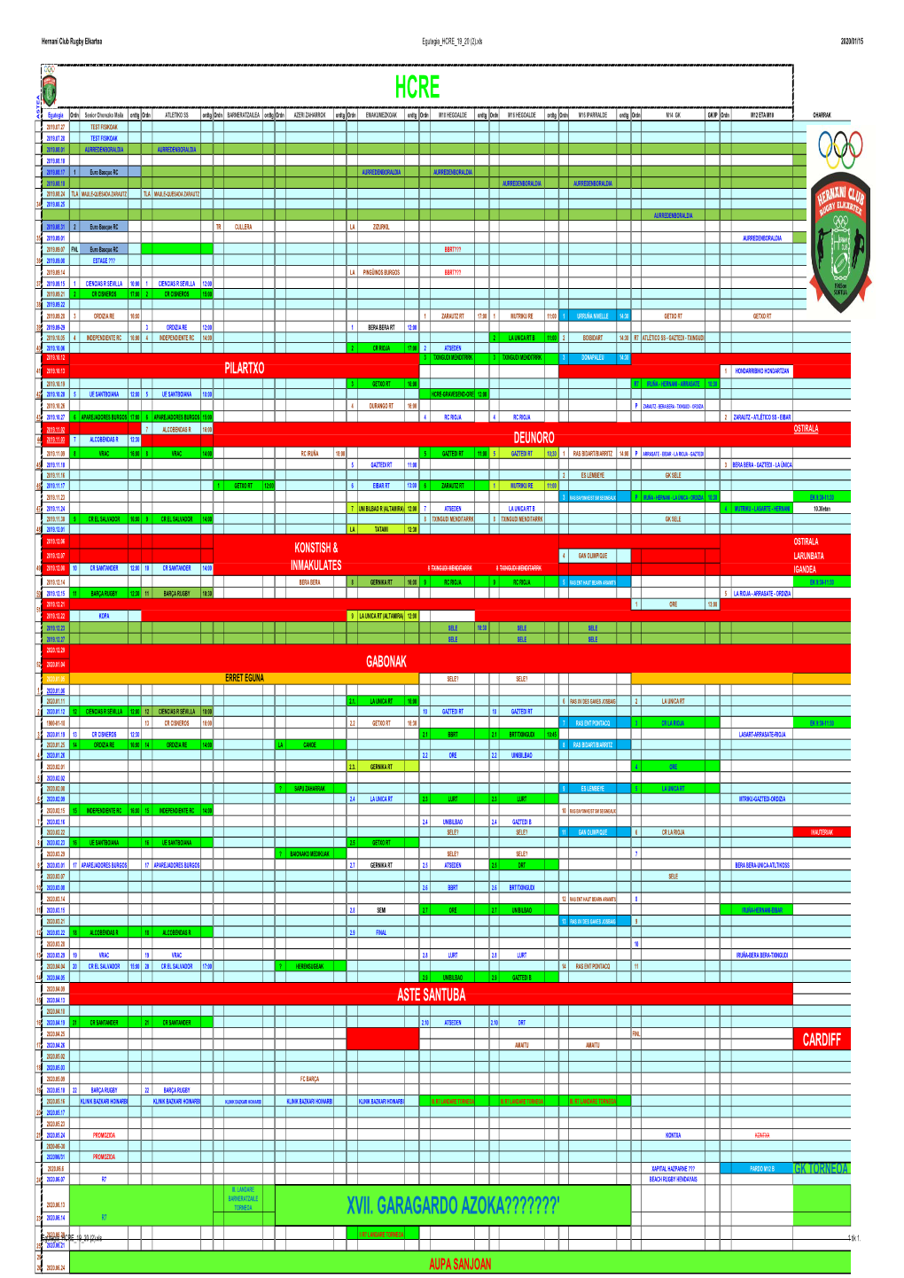 Egutegia 2019/20