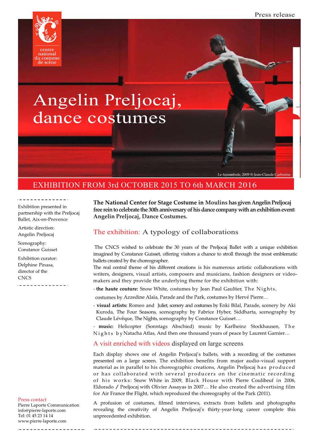 CP Angelin Prejlocaj, Costumes De Danse FR V1.Indd