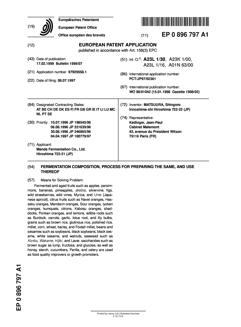 Fermentation Composition, Process for Preparing the Same, and Use Thereof