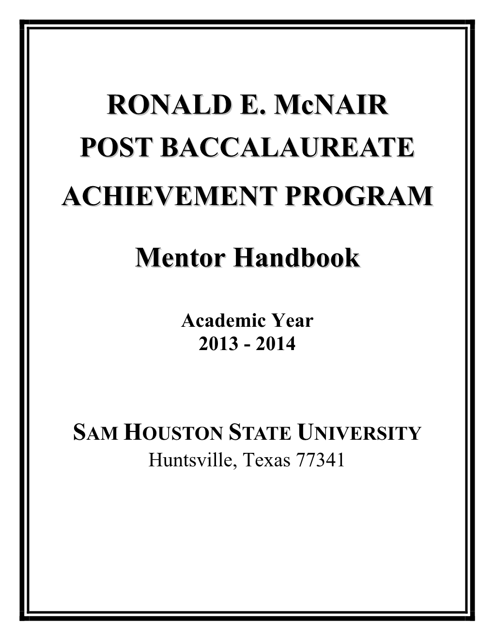 Ronald E. Mcnair 4