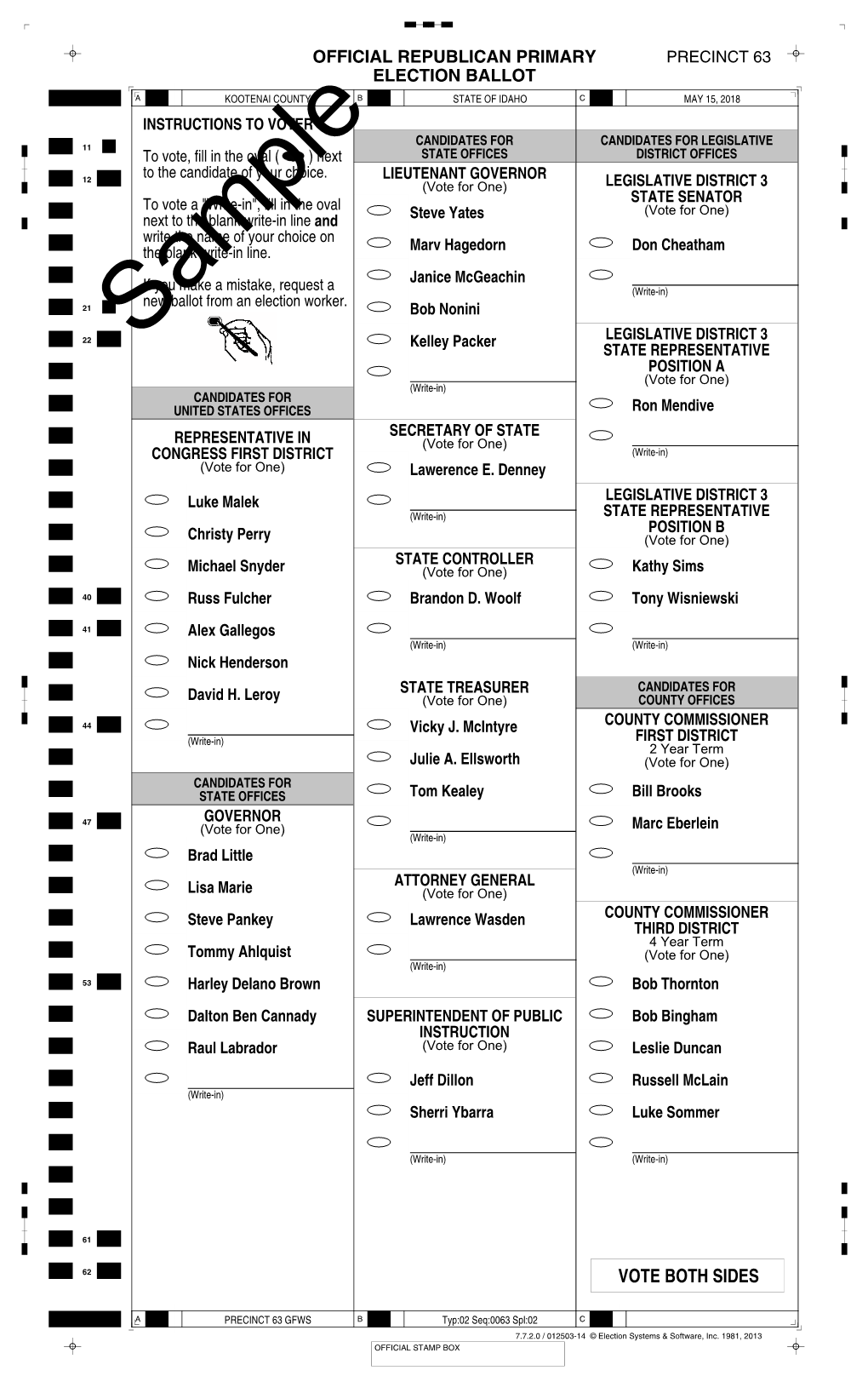 Leg Dist 3 Rep-GFWS