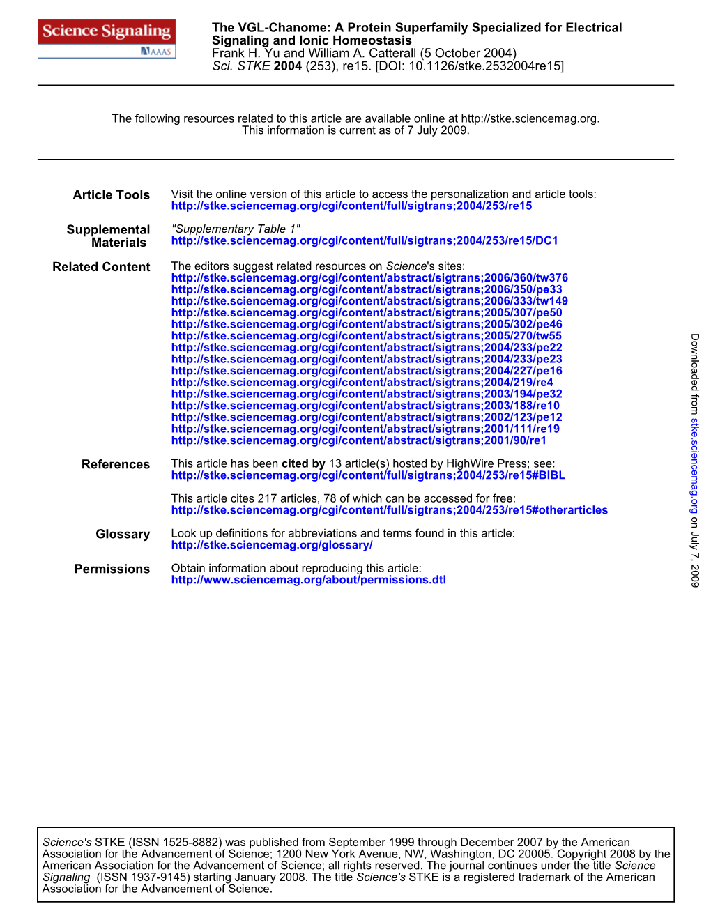 (253), Re15. [DOI: 10.1126/Stke.2532004Re15] 2004