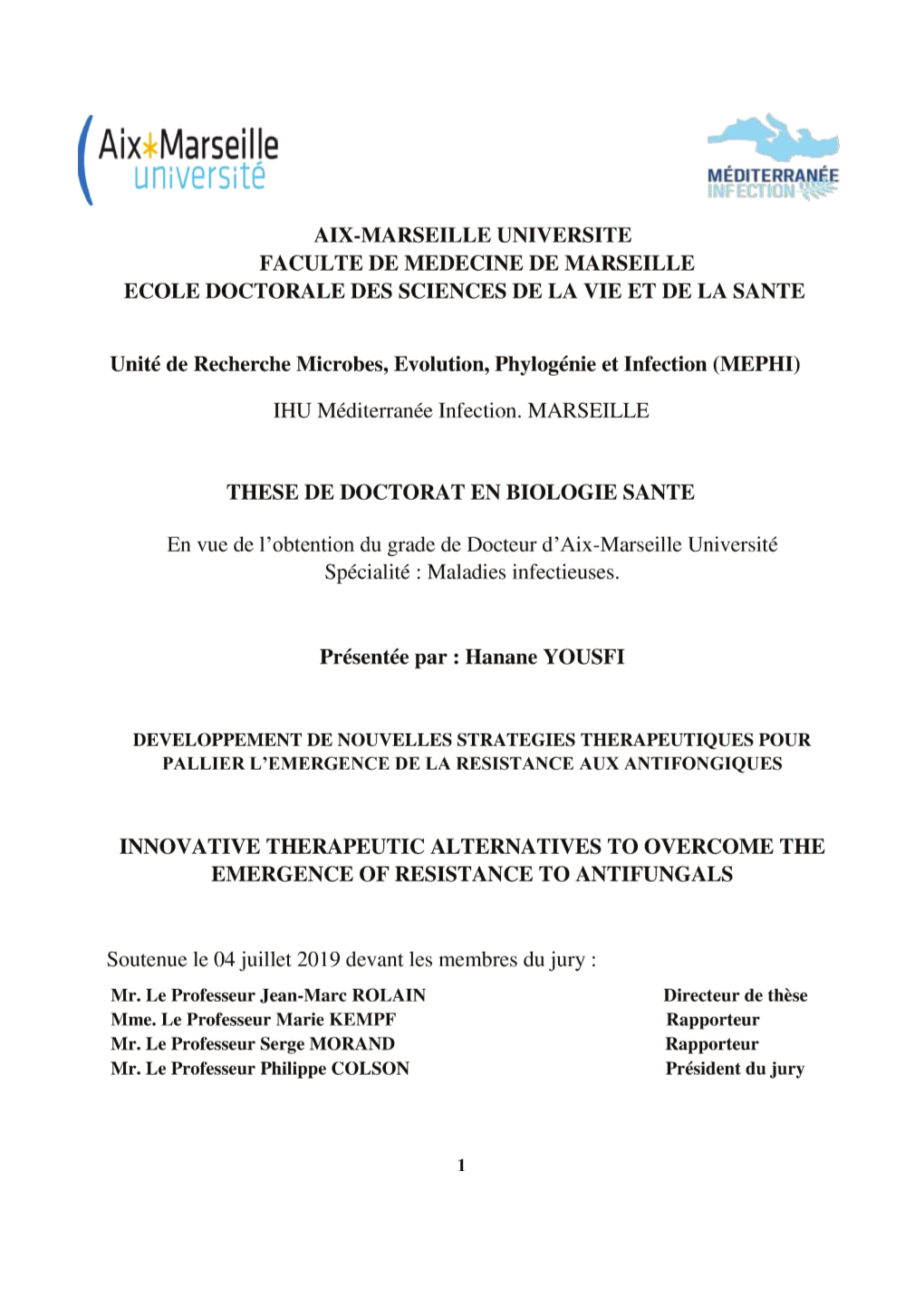 Avant-Propos Le Format De Présentation De Cette Thèse Correspond À Une Recommandation À La Spécialité