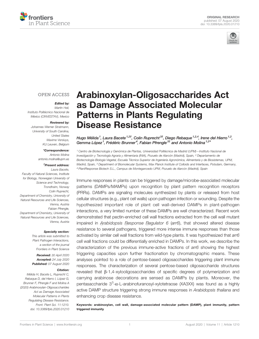 Arabinoxylan-Oligosaccharides Act As Damage Associated Molecular