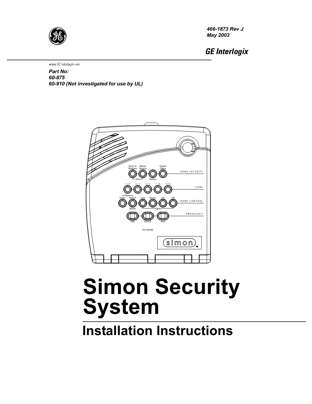 Simon Security System