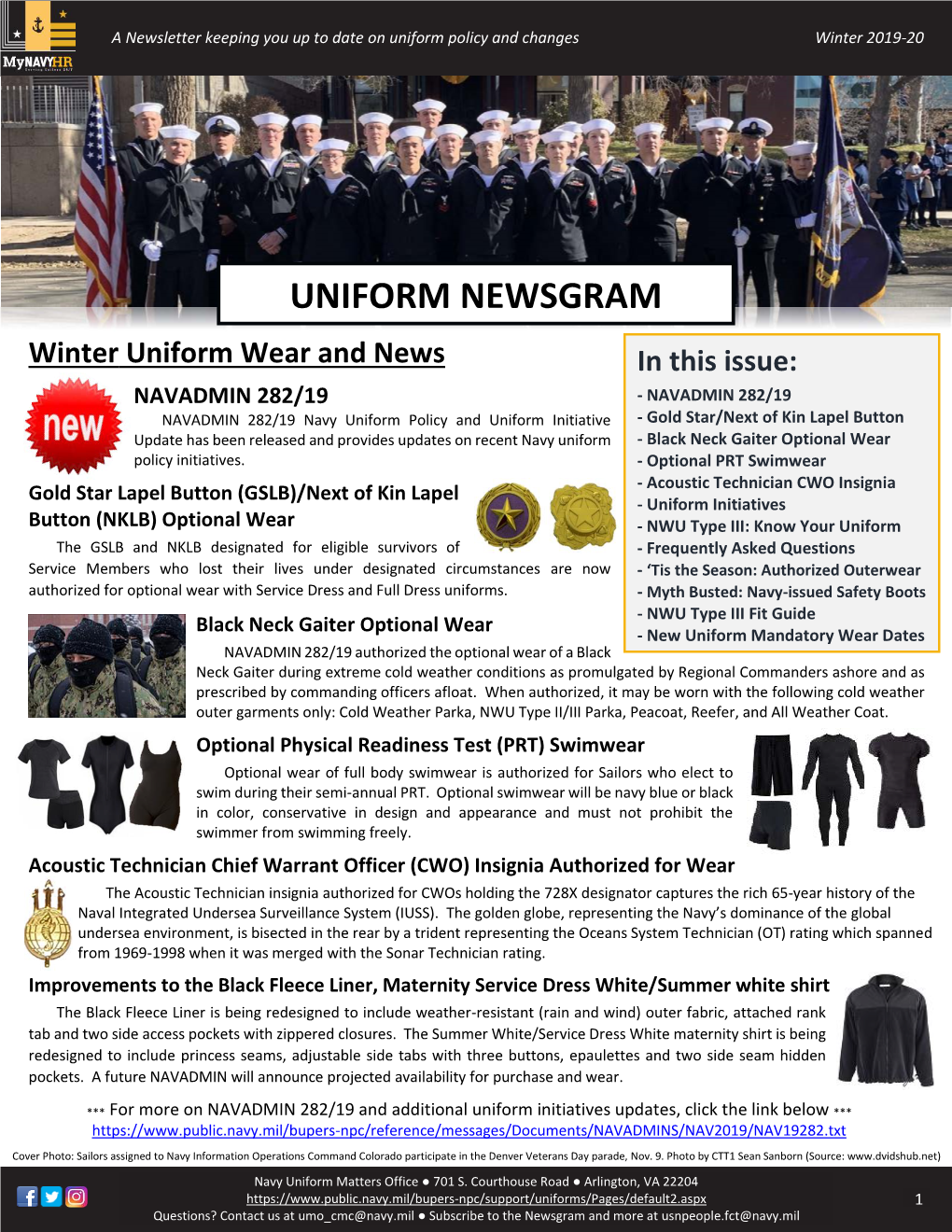 Uniform Newsgram 2019 Winter