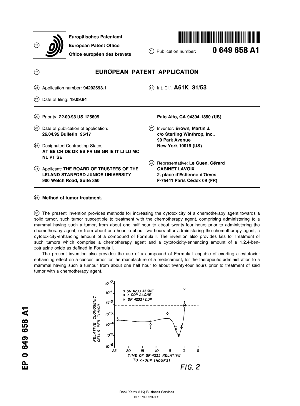 Method of Tumor Treatment