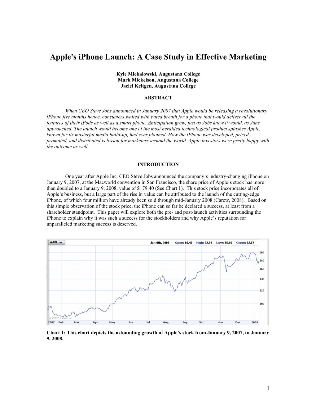 Apple's Iphone Launch: a Case Study in Effective Marketing