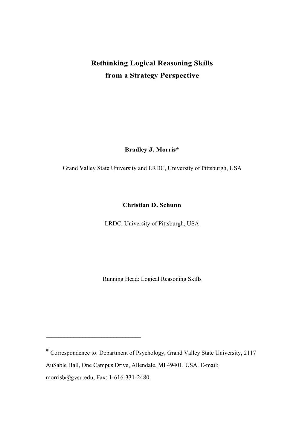 Rethinking Logical Reasoning Skills from a Strategy Perspective