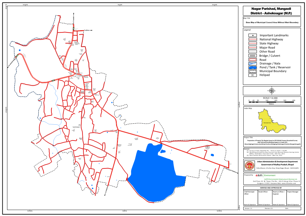 Drainage / Nala Pond / Tank / Reservoir State Highway National Highway Important Landmarks Major Road Other Road Bridge / Culver