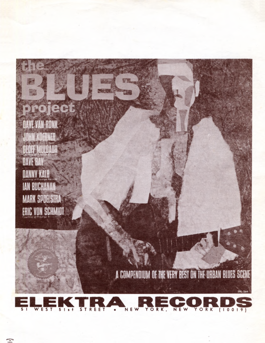 To Elektra EKL-264 Mono / EKS-7264 Stereo "The BLUES Project"