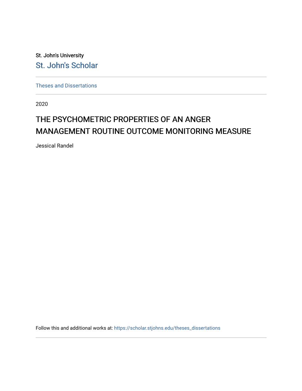 The Psychometric Properties of an Anger Management Routine Outcome Monitoring Measure