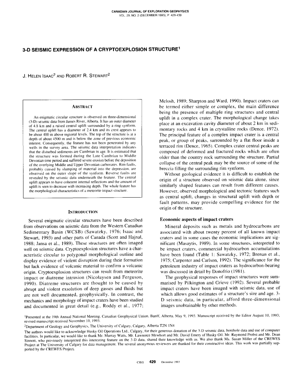 3D Seismic Expression of a Cryptoexplosion Structure