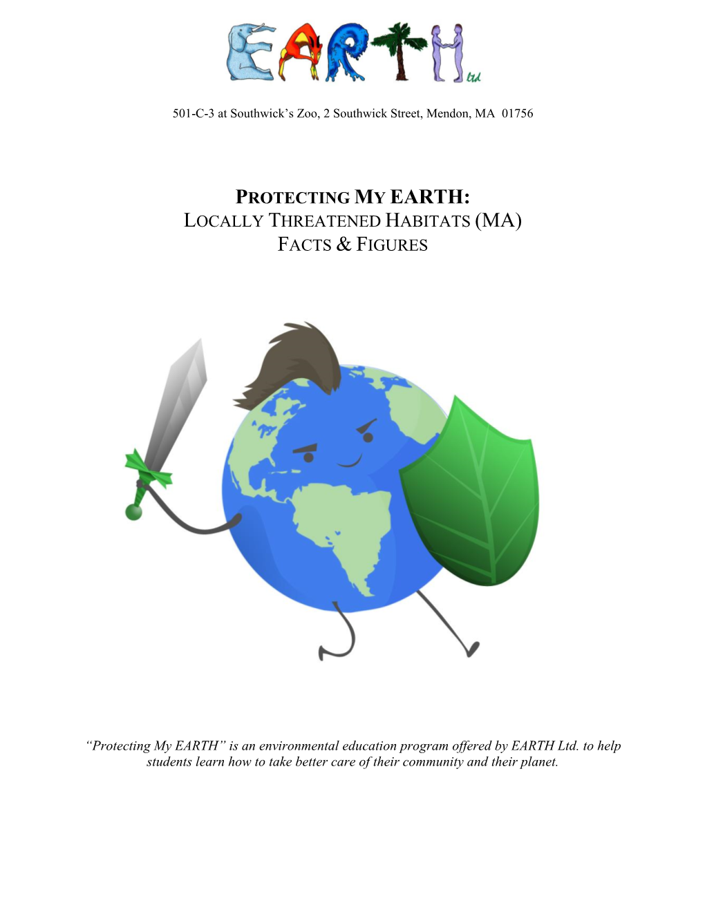 EARTH Ltd PME Threatened Habitats Handout