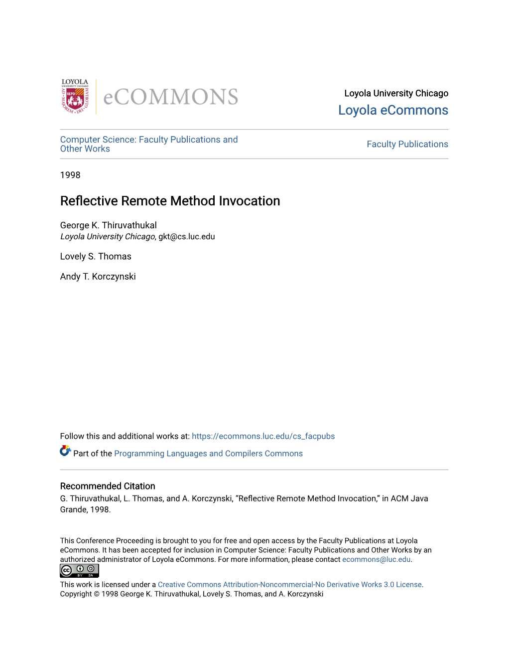 Reflective Remote Method Invocation