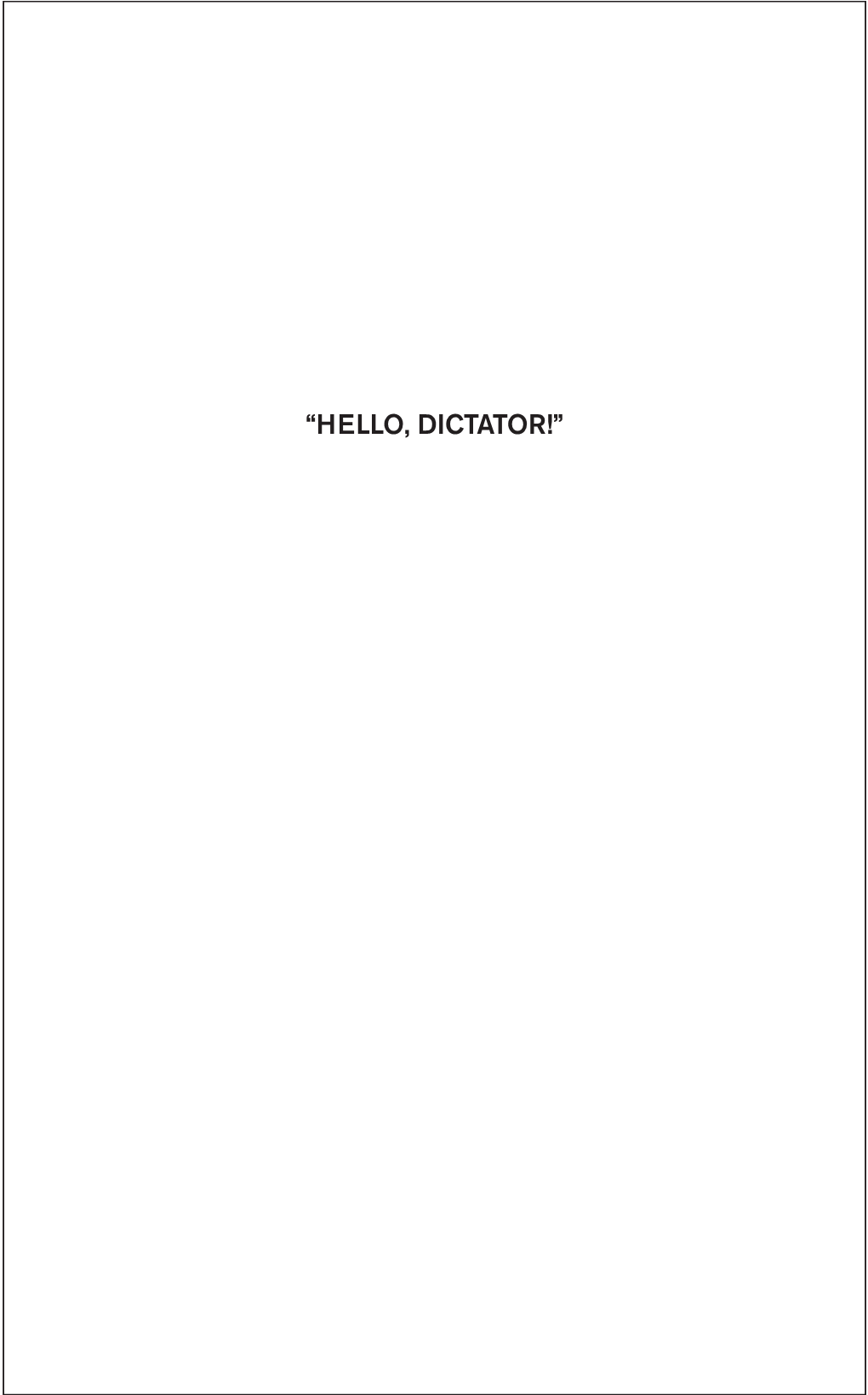 “HELLO, DICTATOR!” the Swedish International Liberal Center (SILC), Is a Liberal Foundation Promoting Democracy