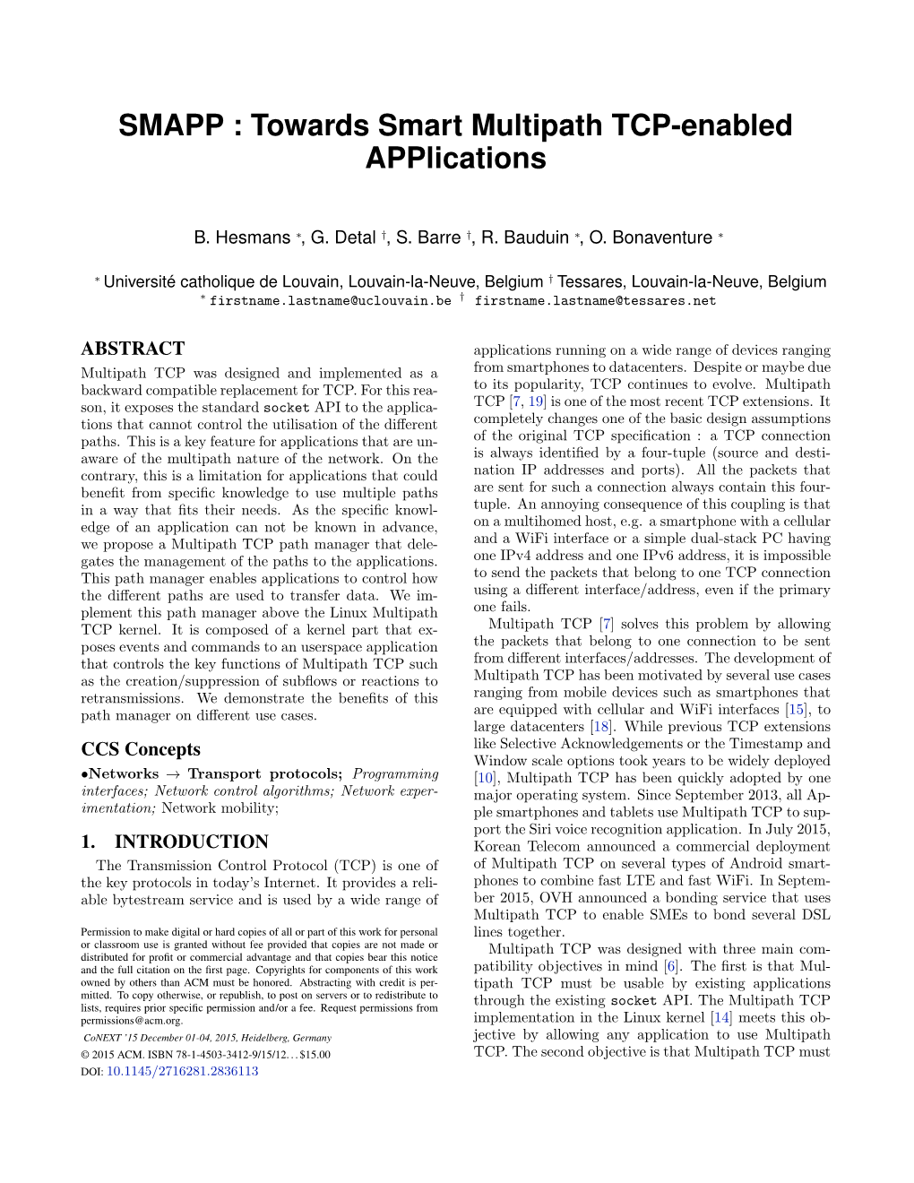 SMAPP : Towards Smart Multipath TCP-Enabled Applications