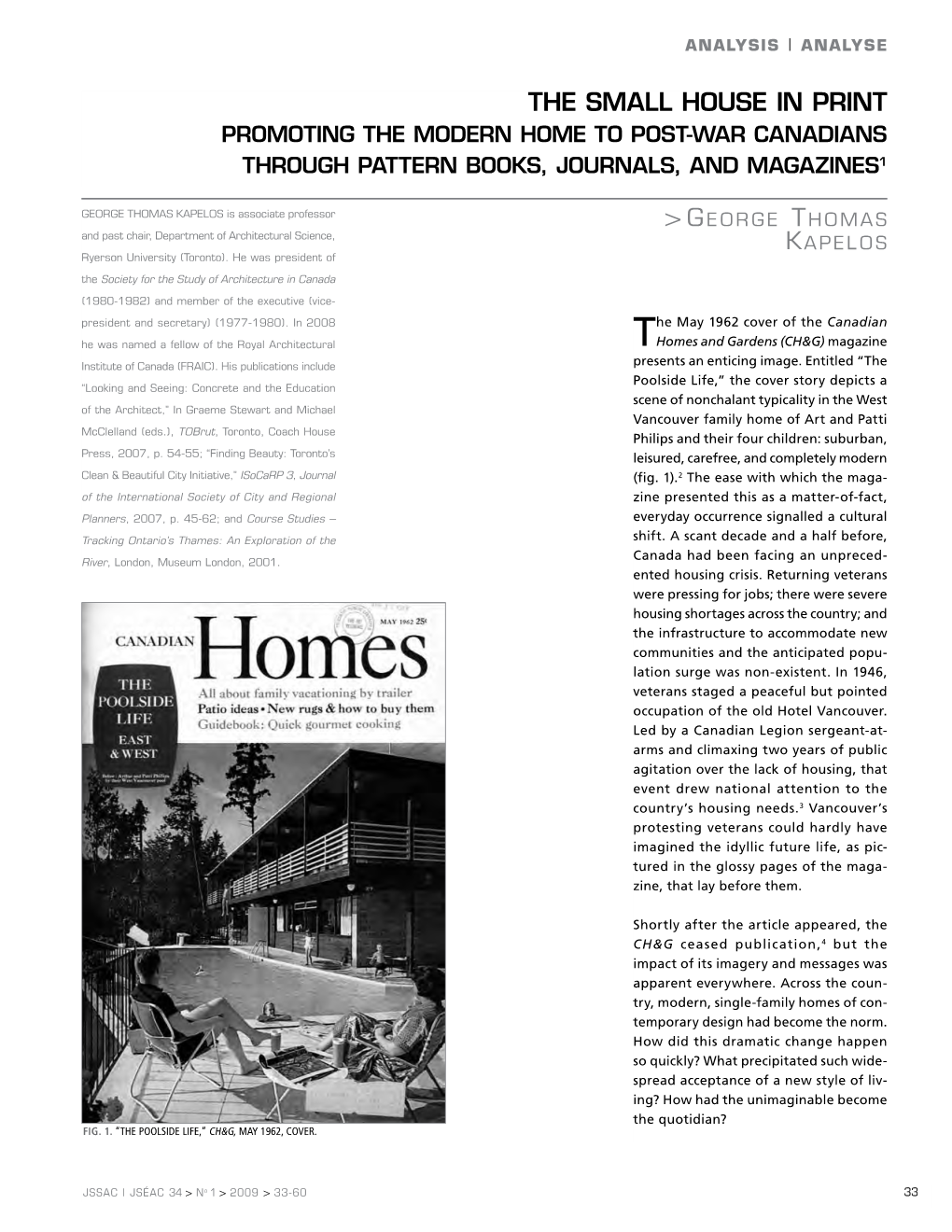 The Small House in Print Promoting the Modern Home to Post-War Canadians Through Pattern Books, Journals, and Magazines1