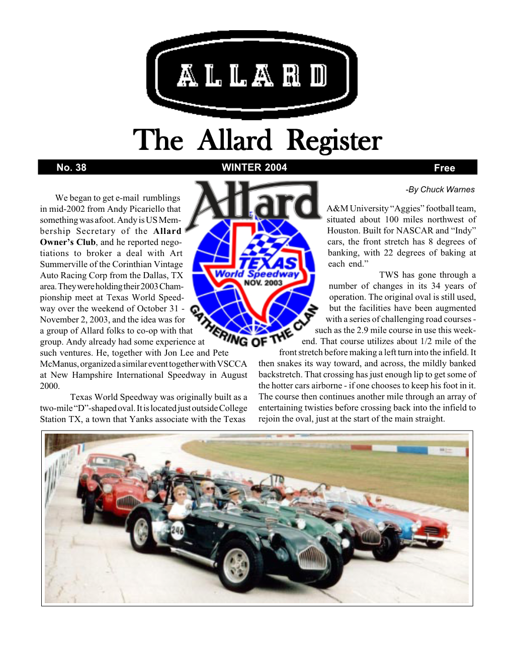 The Allard Register 2 Gathering of the Clan, Continued