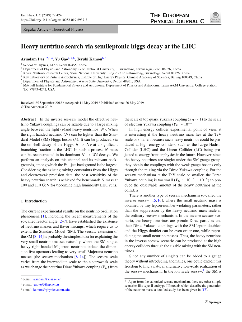 Heavy Neutrino Search Via Semileptonic Higgs Decay at the LHC