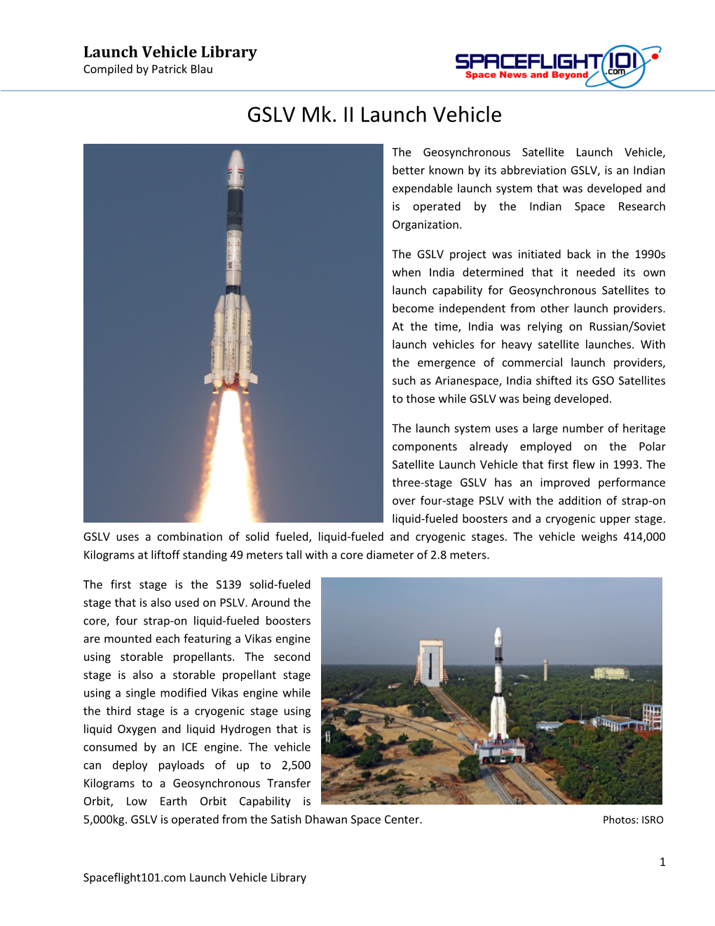 GSLV Mk. II Launch Vehicle