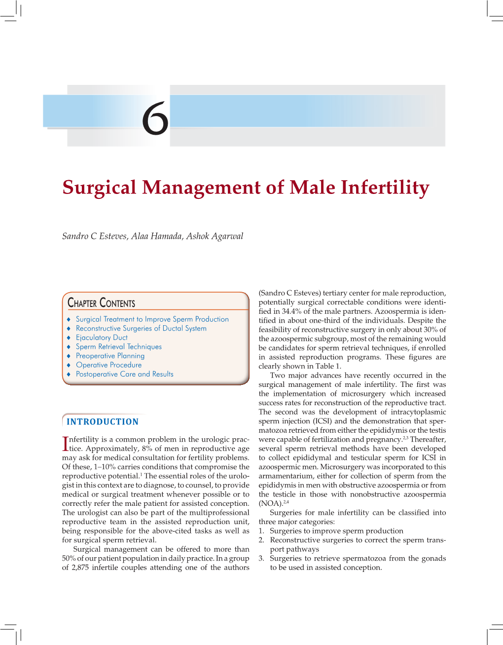 Surgical Management of Male Infertility