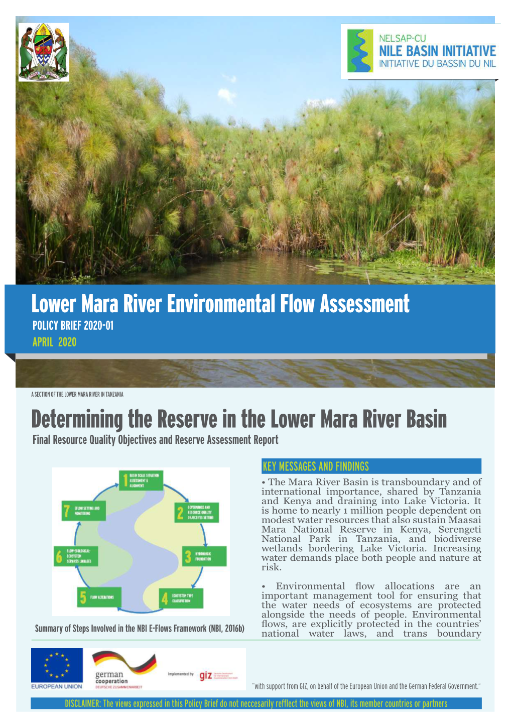 Lower Mara River Environmental Flow Assessment.Pdf