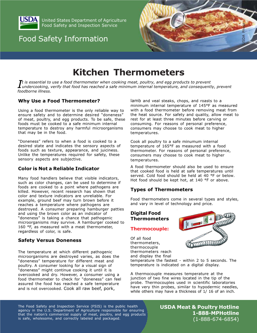 Kitchen Thermometers