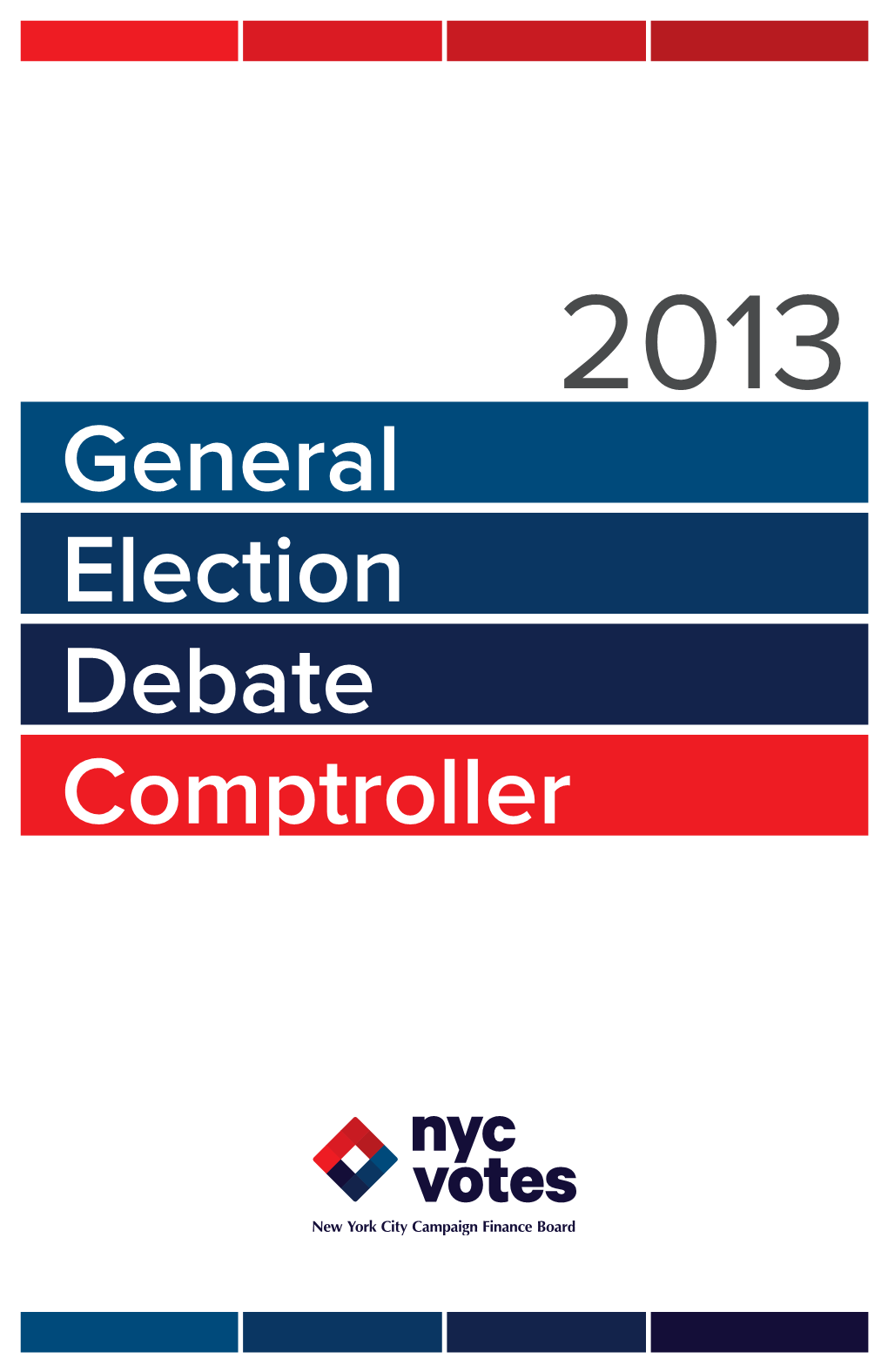 General Election Debate | Comptroller 3 Candidates