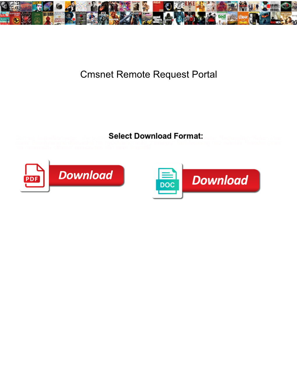 Cmsnet Remote Request Portal