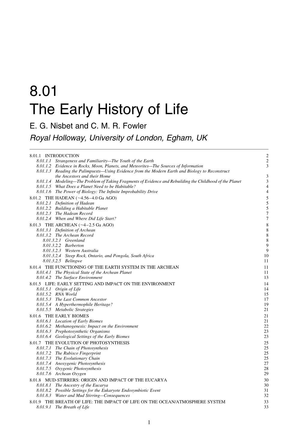 8.01 the Early History of Life E