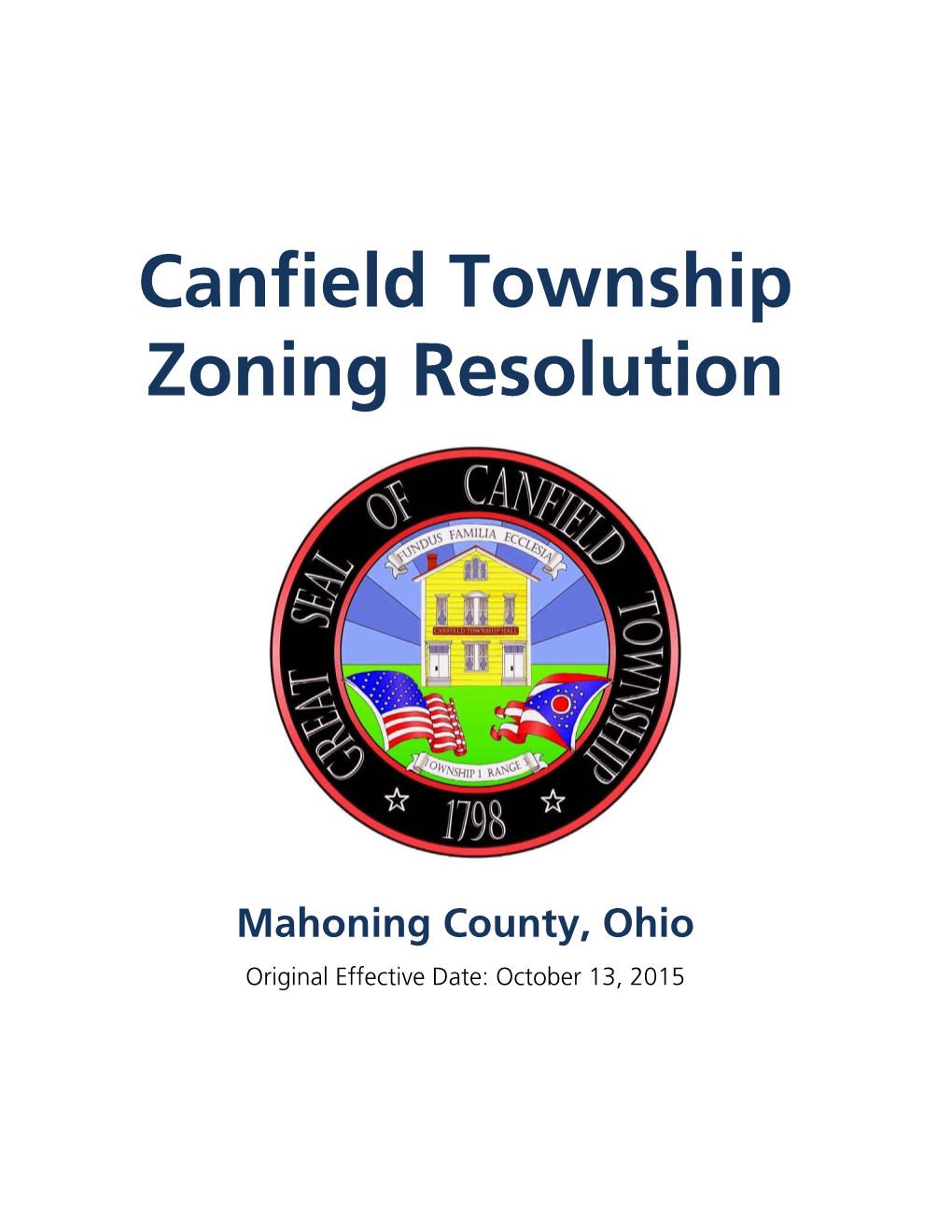 Canfield Township Zoning Resolution