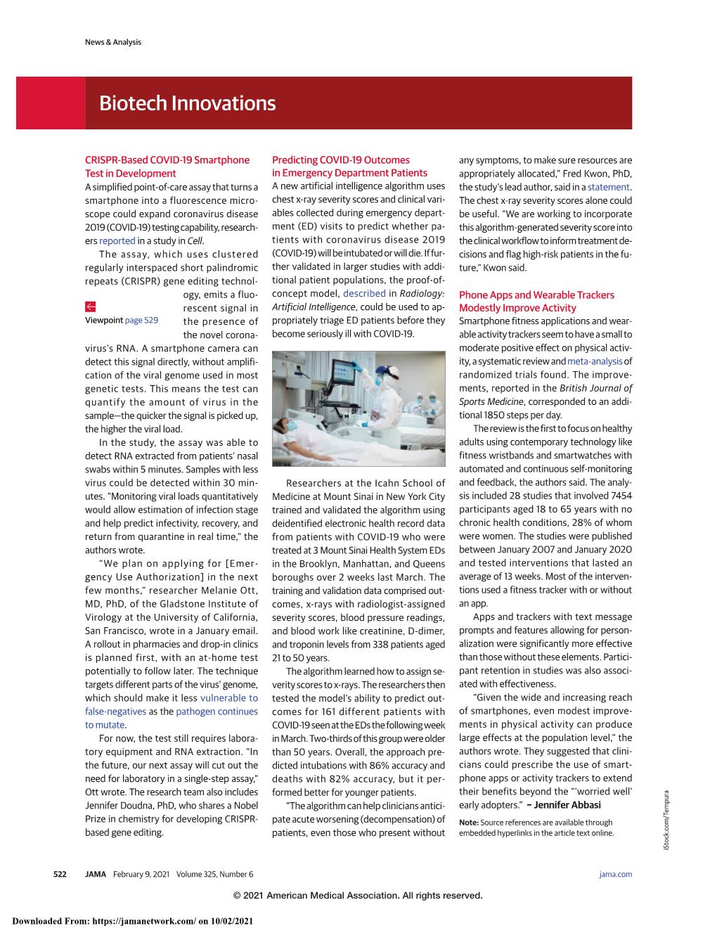 CRISPR-Based COVID-19 Smartphone Test in Development