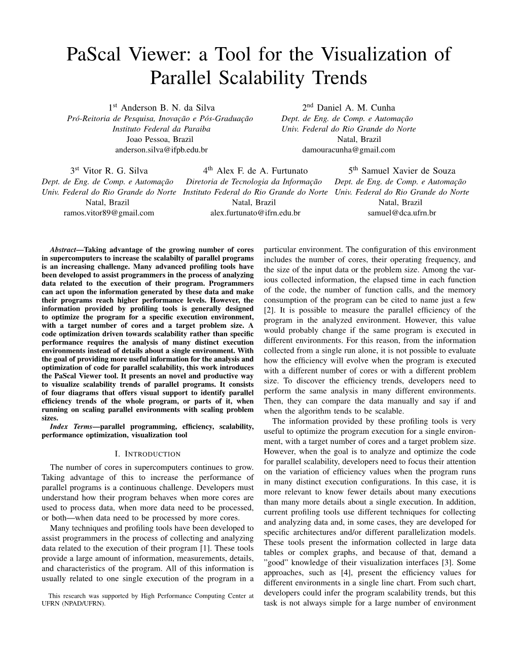 Pascal Viewer: a Tool for the Visualization of Parallel Scalability Trends