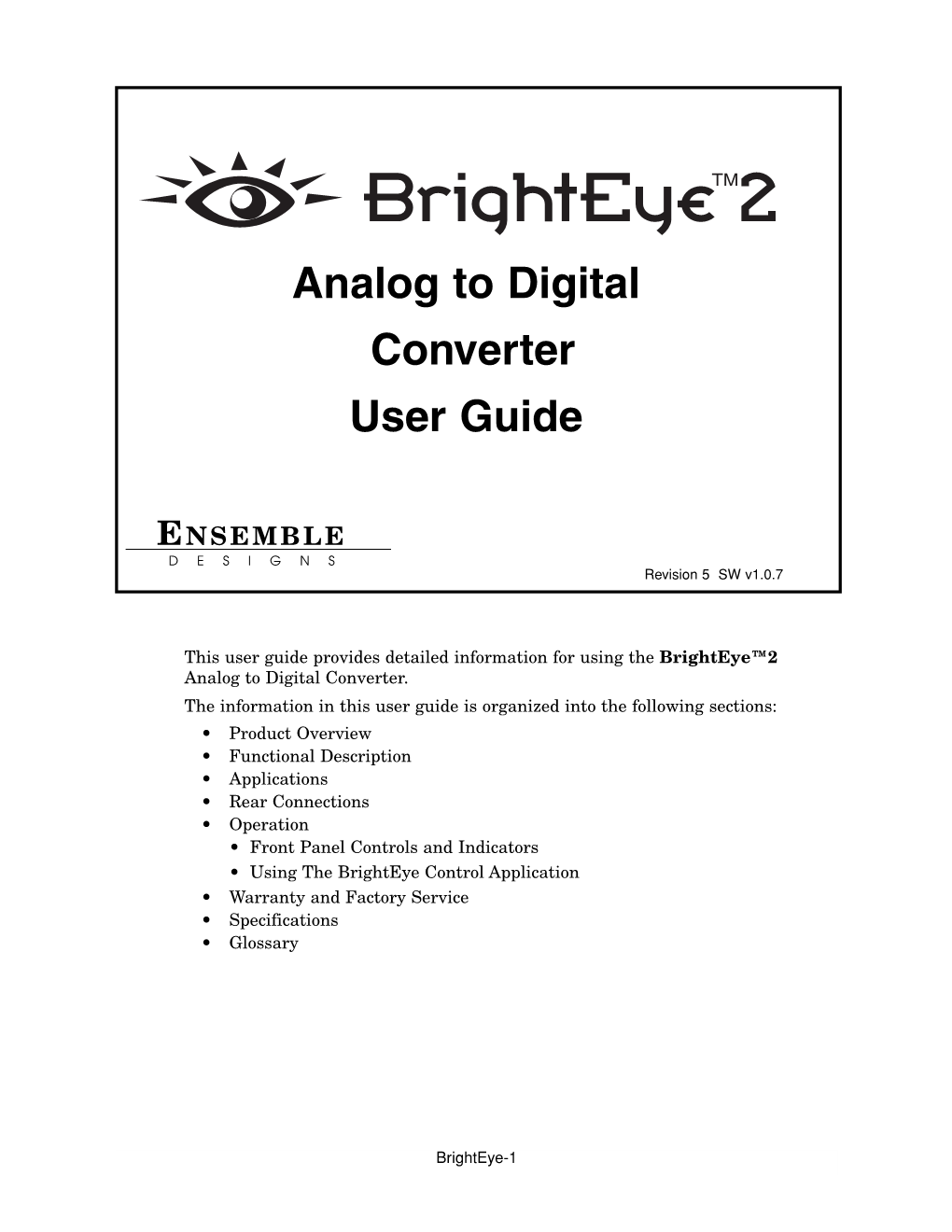 Analog to Digital Converter User Guide