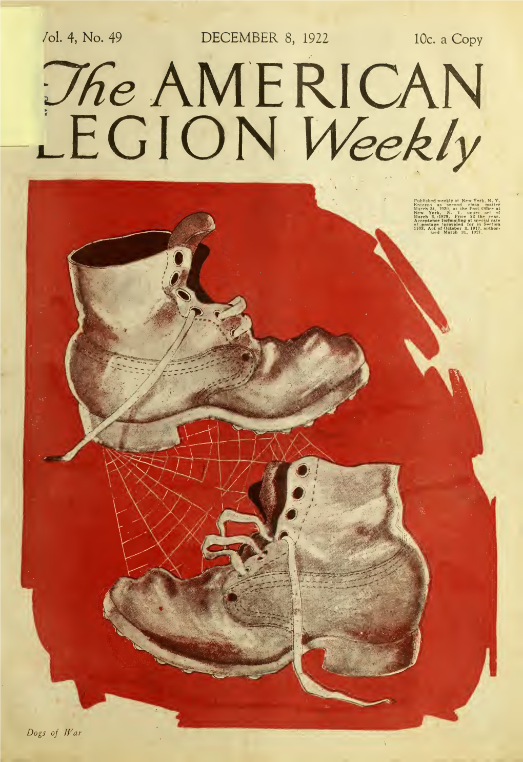 The American Legion Weekly [Volume 4, No. 49 (December 8, 1922)]