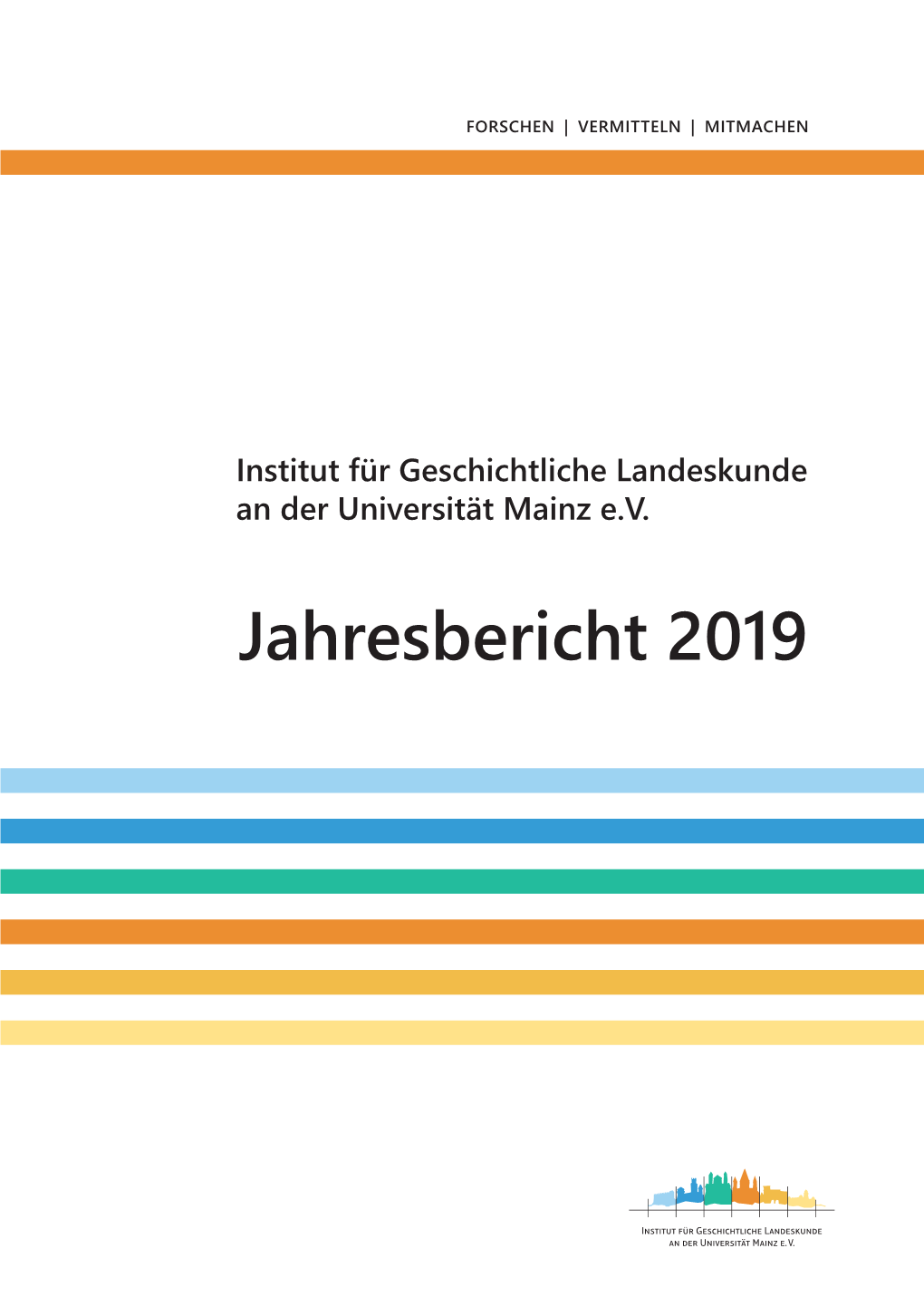 Jahresbericht 2019 Inhalt