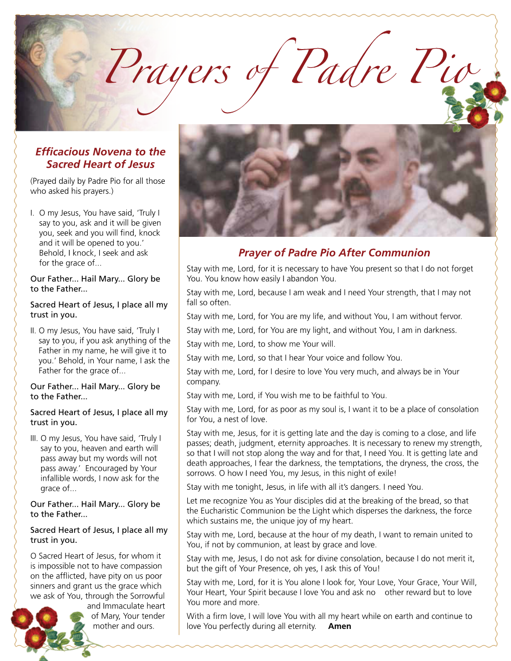 Prayers of Padre Pio