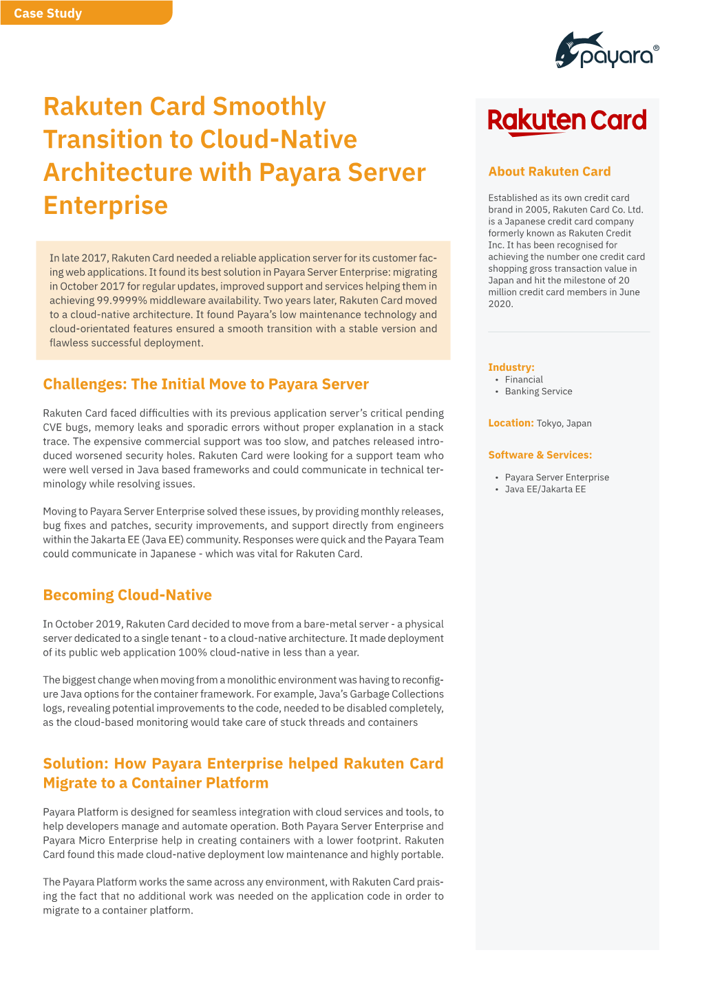 Rakuten Card Smoothly Transition to Cloud-Native Architecture With