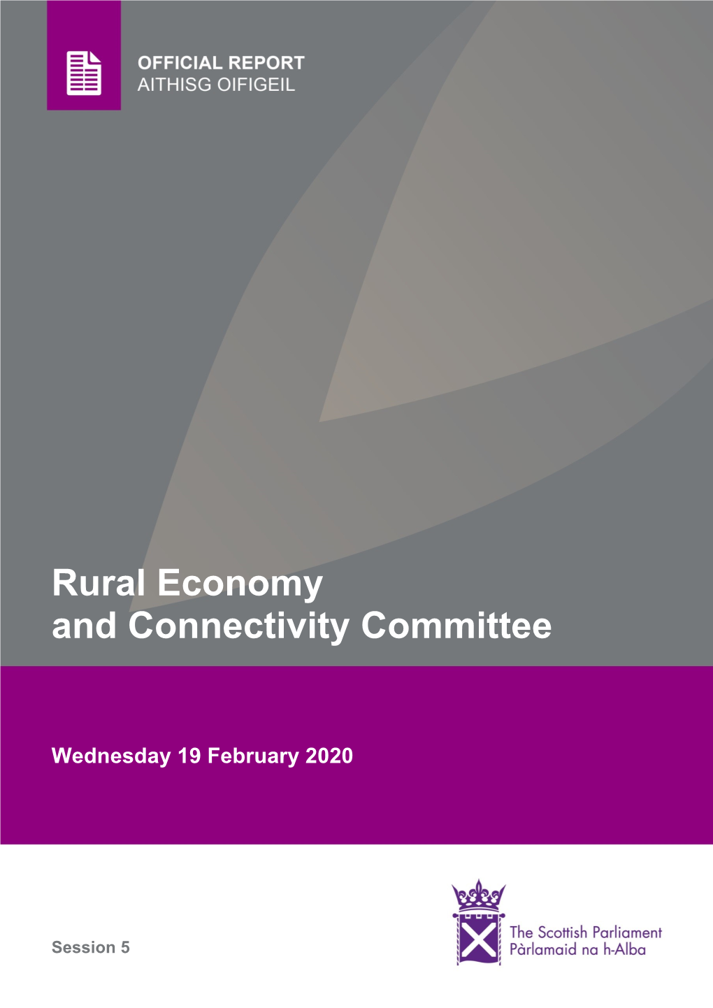 Rural Economy and Connectivity Committee