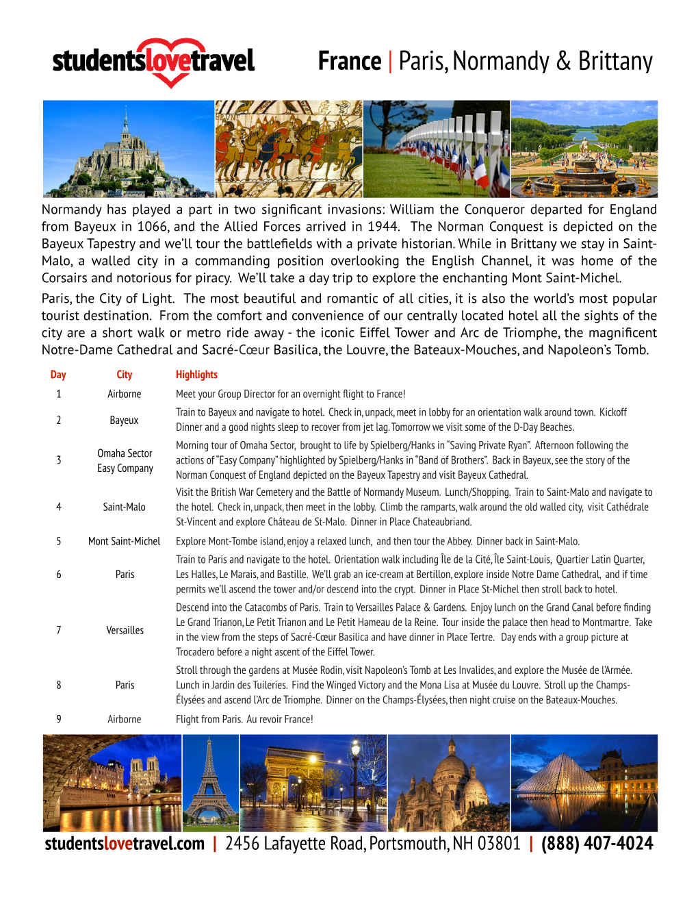 France | Paris, Normandy & Brittany (9 Days).Pages