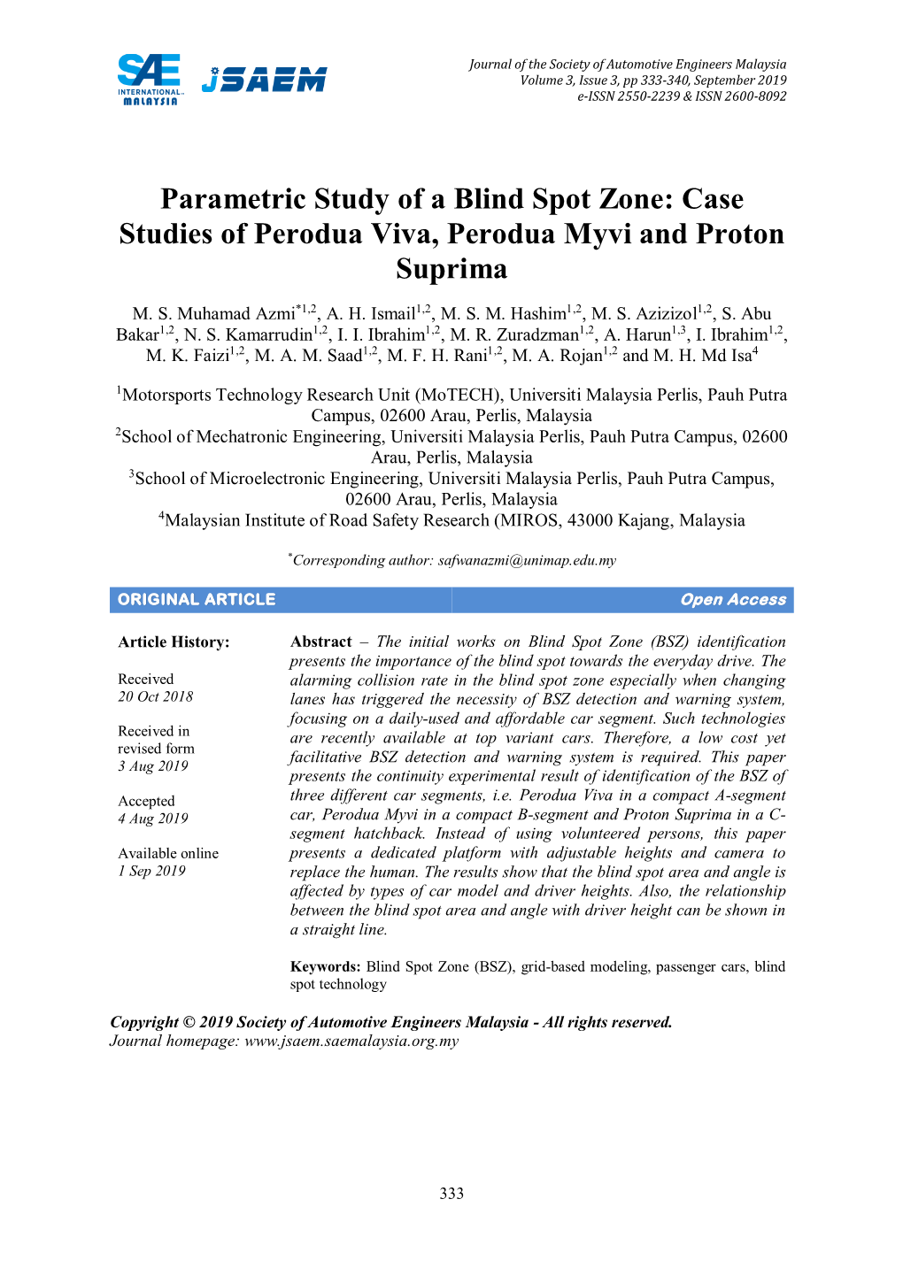 Case Studies of Perodua Viva, Perodua Myvi and Proton Suprima