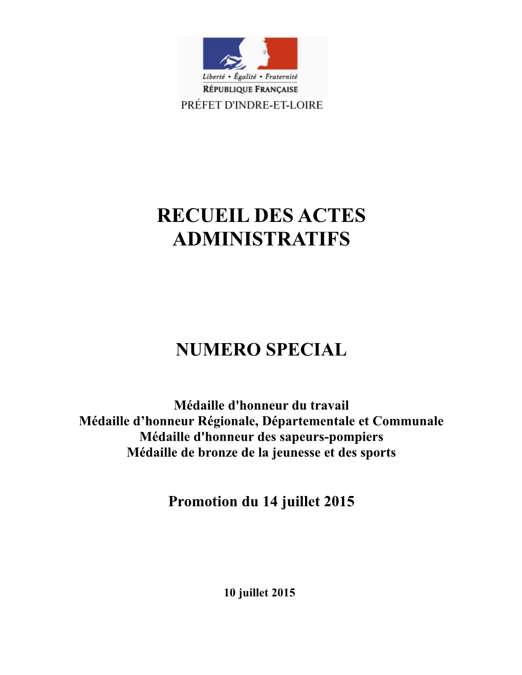 Recueil Des Actes Administratifs