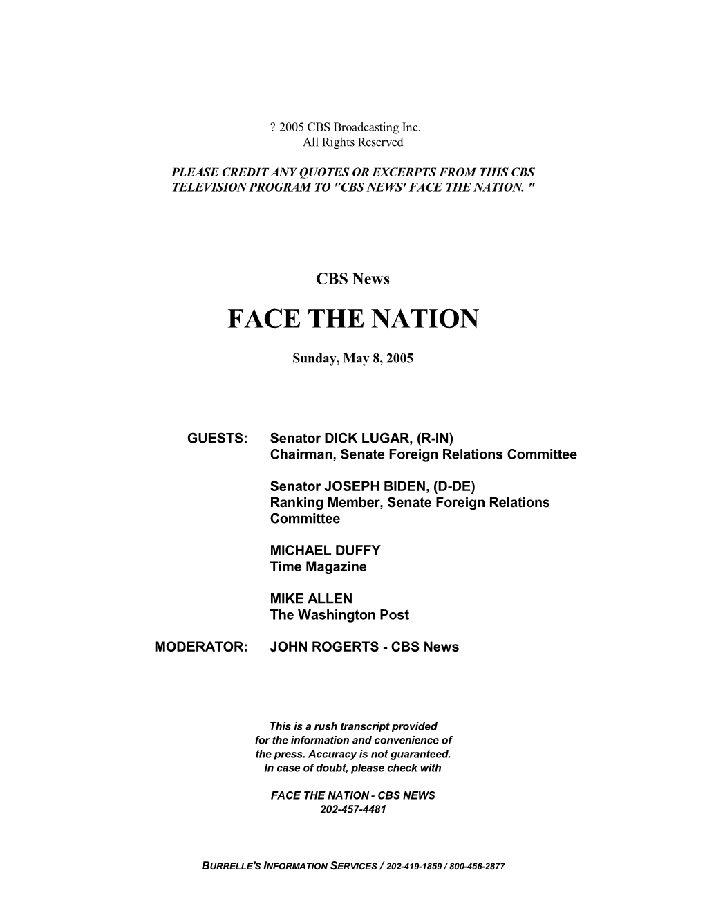 Face the Nation