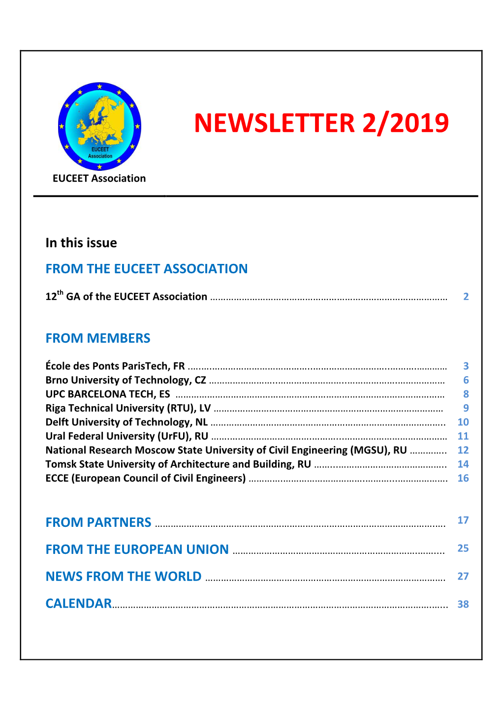 Newsletter 2/2019