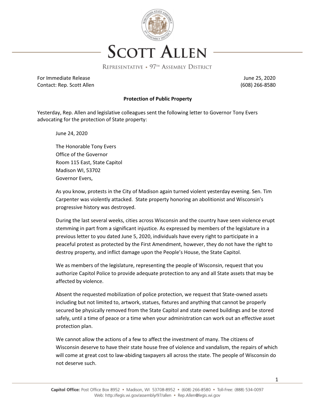 Rep. Scott Allen (608) 266-8580