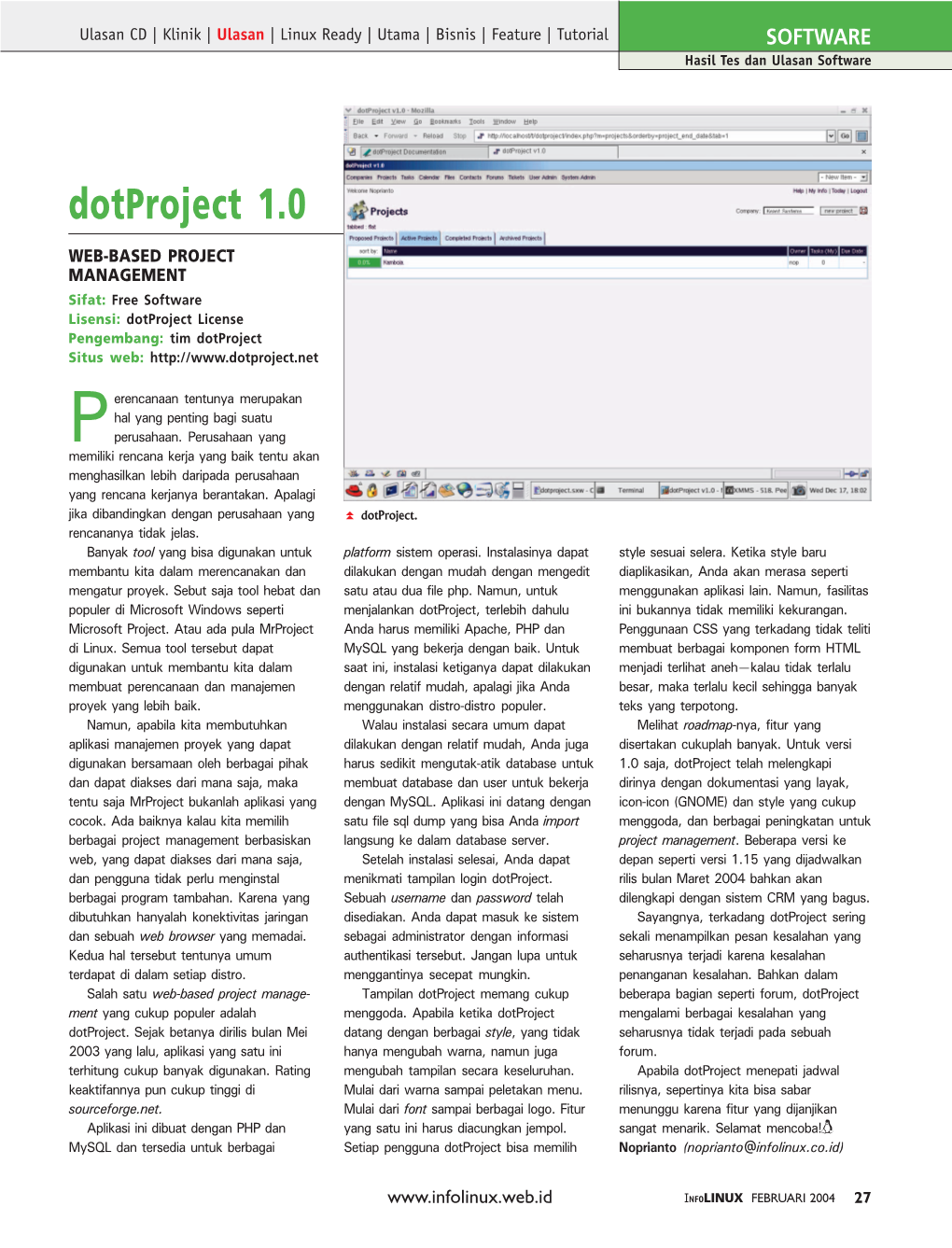 Dotproject 1.0